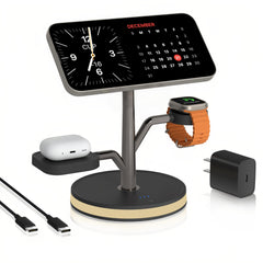 Aitek Power 3-in-1 MagSafe charger powers iPhone, Watch, and AirPods.