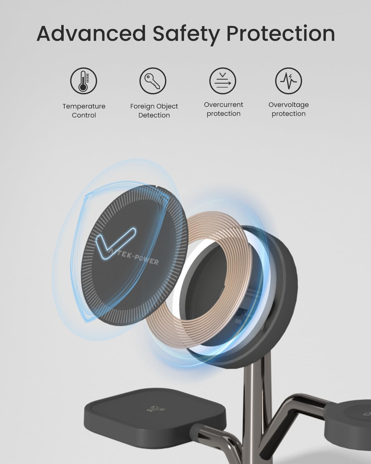 Eco-friendly tree design with a fingerprint-resistant matte finish.