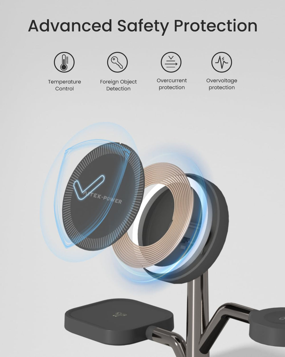 Eco-friendly tree design with a fingerprint-resistant matte finish.