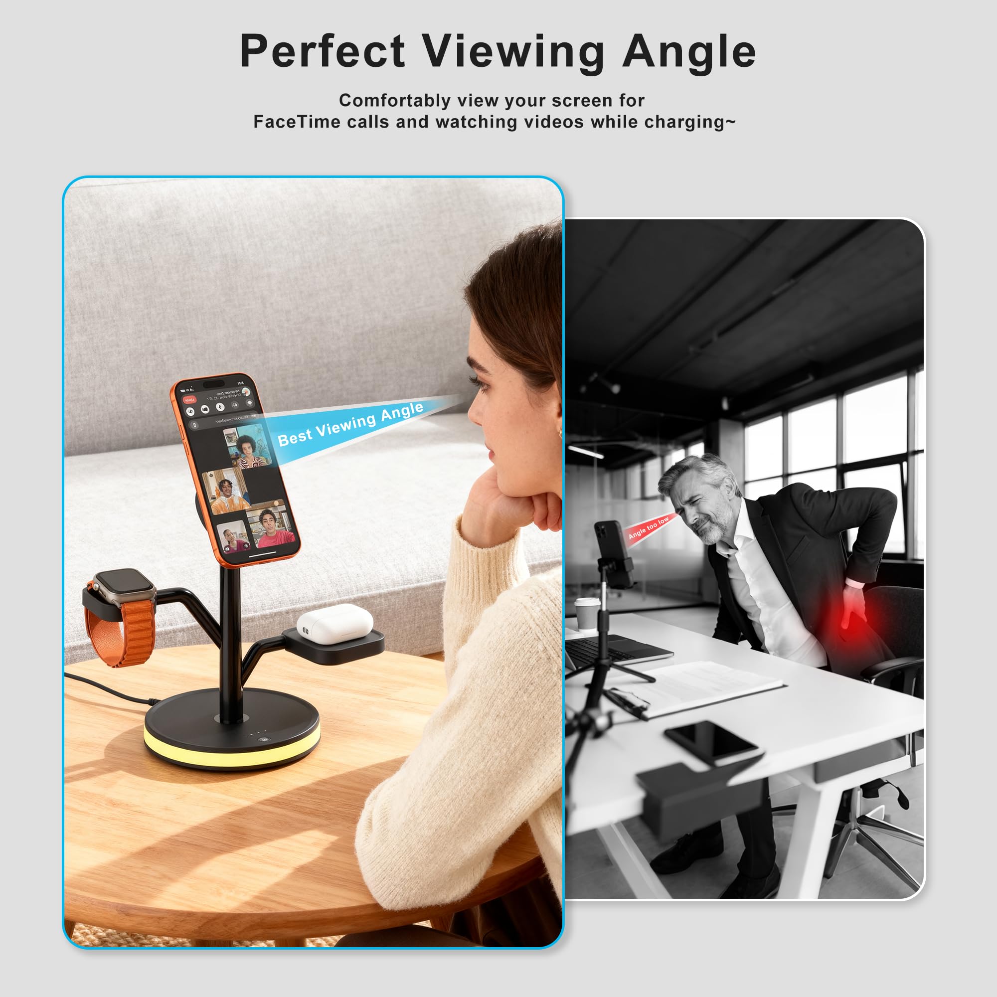 Ideal for nightstands, desks, or travel without clutter.