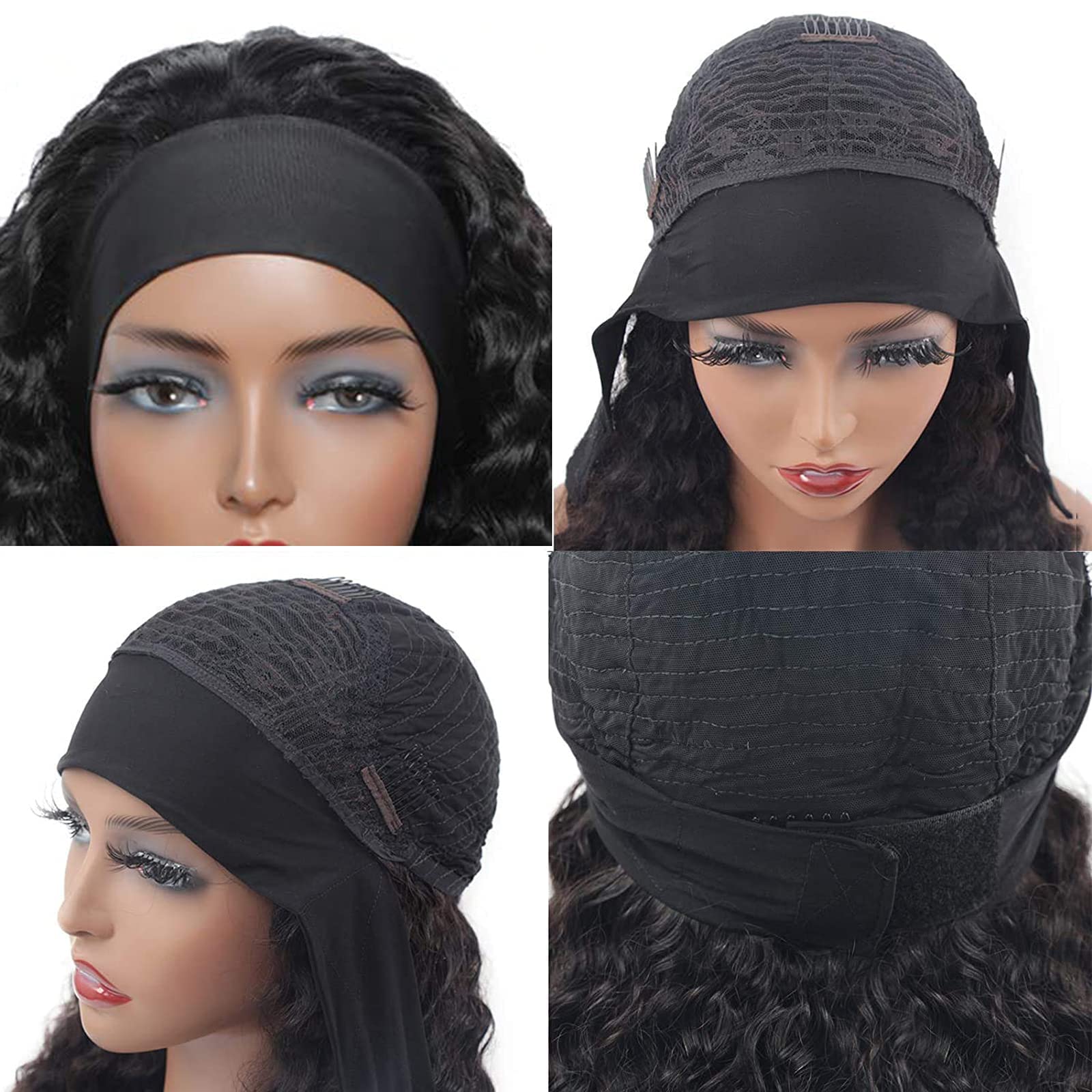 Aiterina glueless headband wig installs quickly with natural-looking hairline.