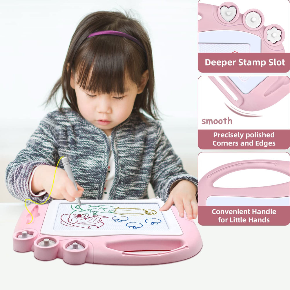 AiTuiTui magnetic drawing board color zones highlight bright colors to spark curiosity