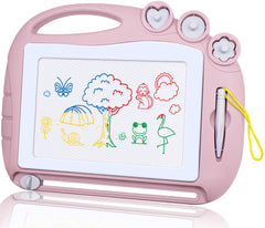 AiTuiTui magnetic drawing board front view showing safe, portable toddler toy
