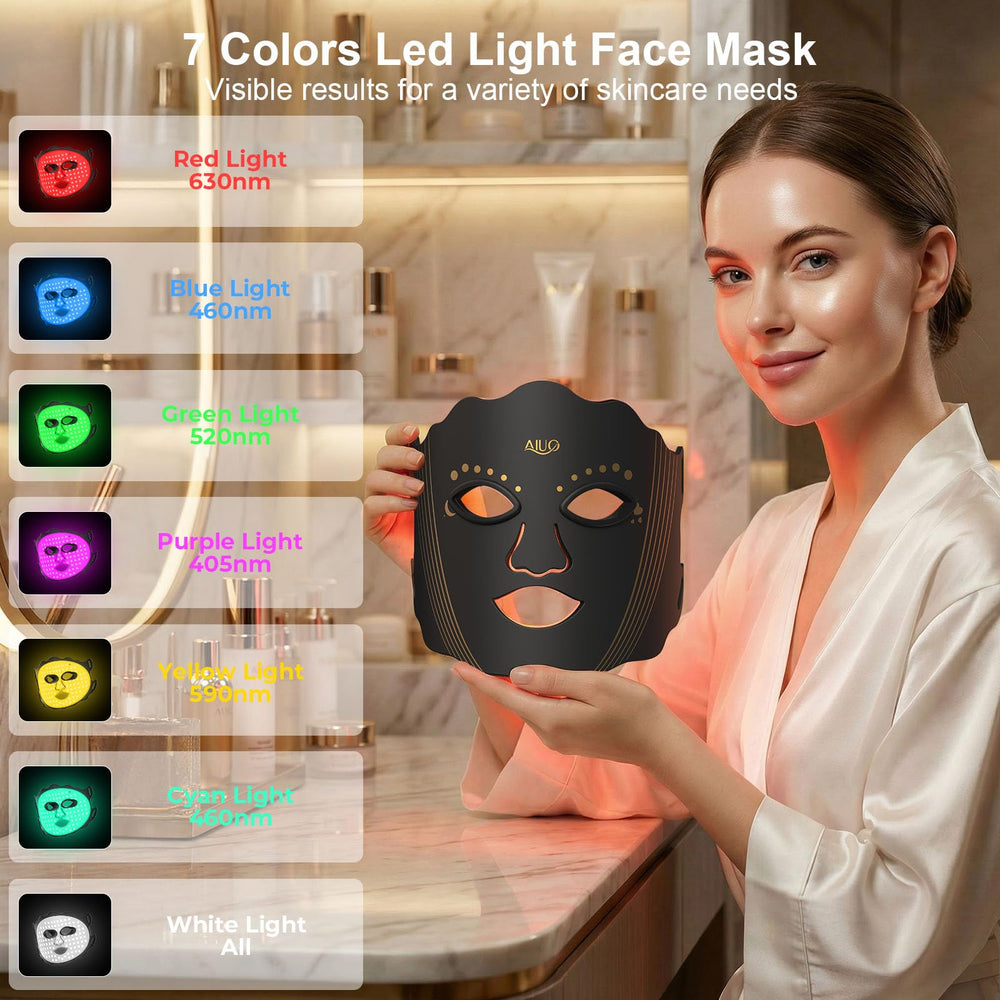 AIUO Red Light Mask ergonomic fit for secure wear