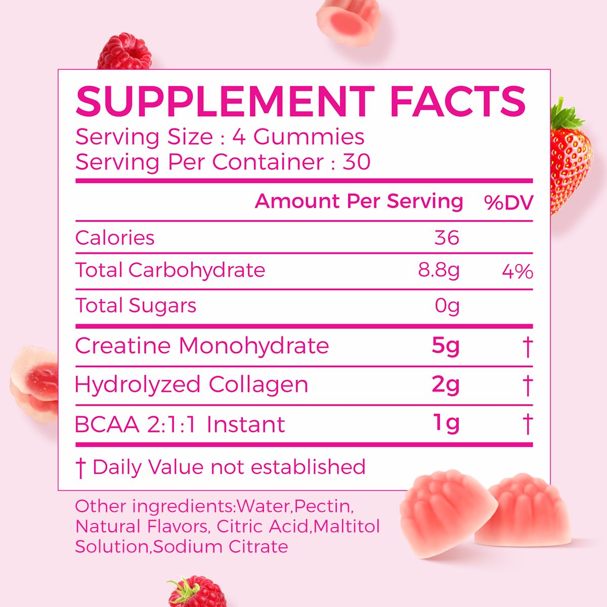 AiVital Berry flavor gummy close-up highlighting real berry taste for workouts.