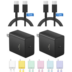 Aixubojch 45W charger block two-pack for fast charging at home