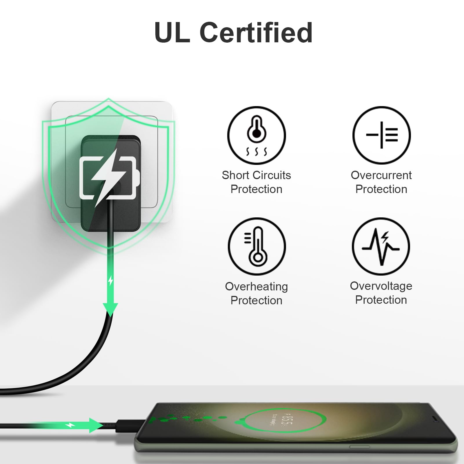 Aixubojch universal compatibility with iPhone, Galaxy, iPad, and more