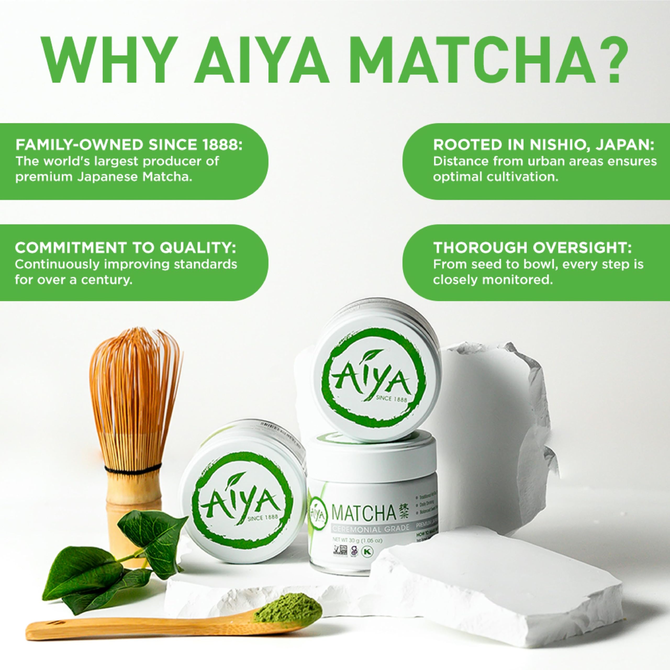 AIYA origin Nishio Japan emphasizes authentic ceremonial quality