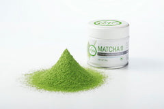 AIYA matcha powder closeup showing vibrant jade-green color for whisking