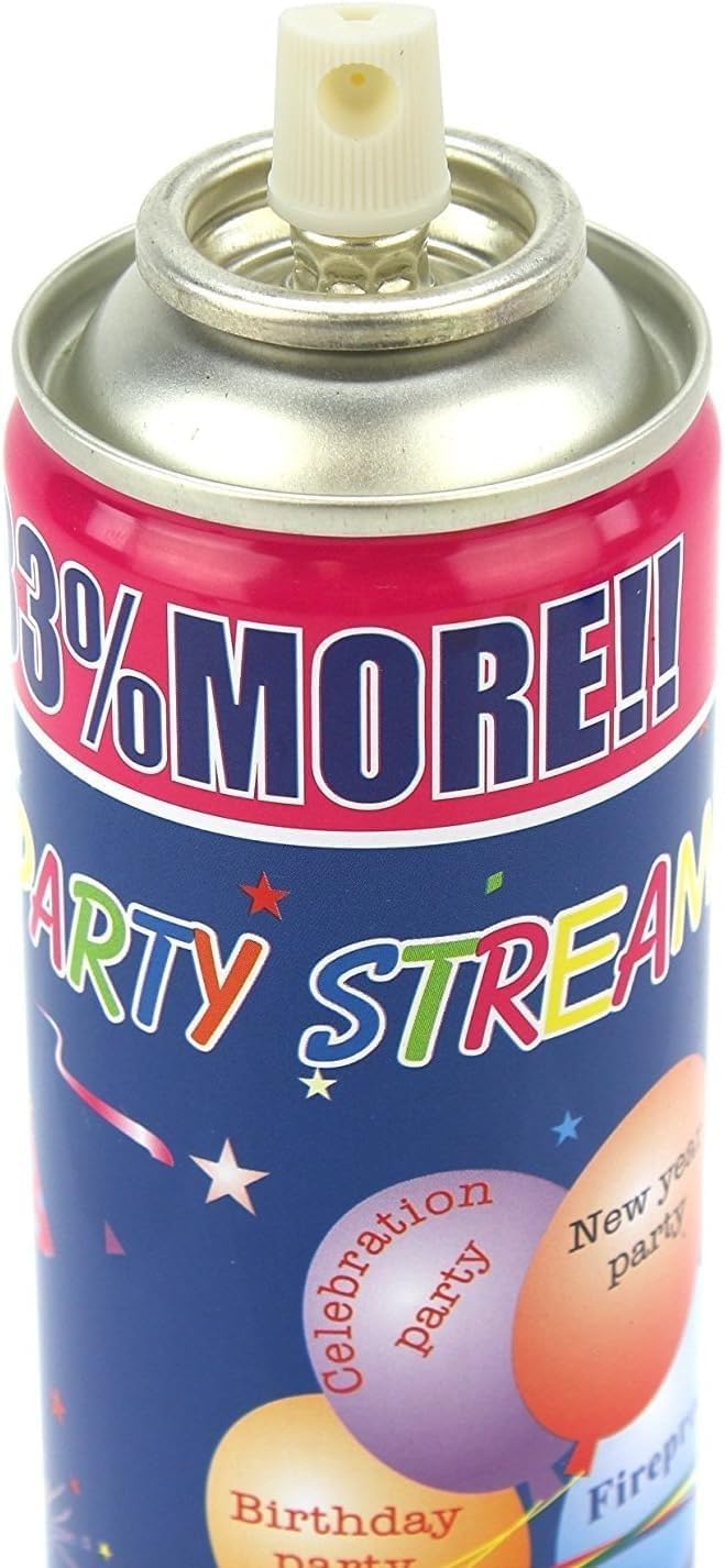 AJ Toys & Games colorful spray strings ready to decorate at events