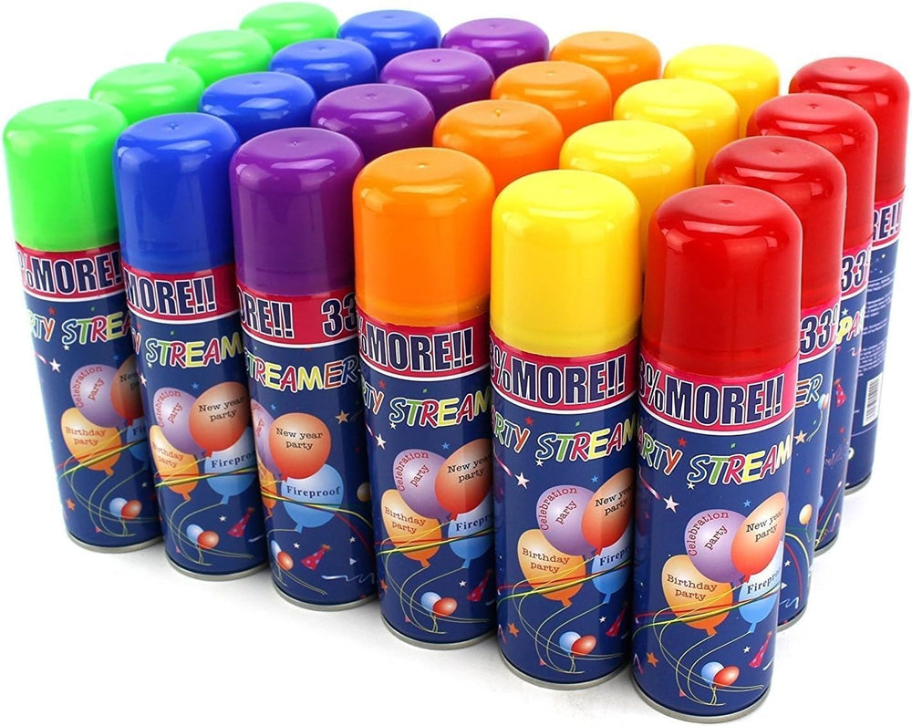 AJ Toys & Games kid-friendly spray string creates quick party fun
