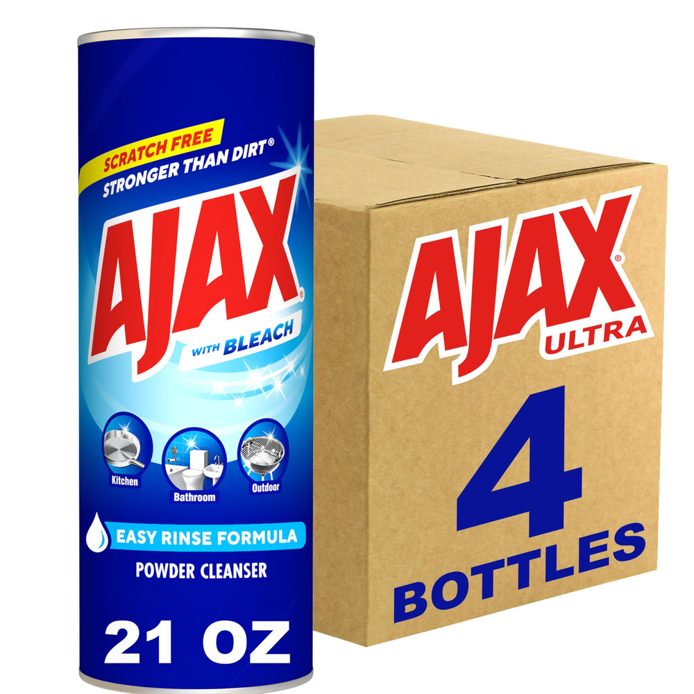 Ajax Powder Cleanser with Bleach scratch-free formula protects surfaces during use