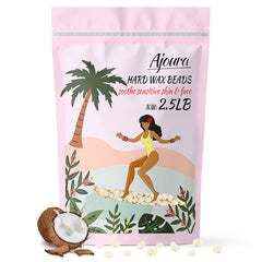 Ajoura 2.5 lb wax beads pack ready for home and studio waxing.