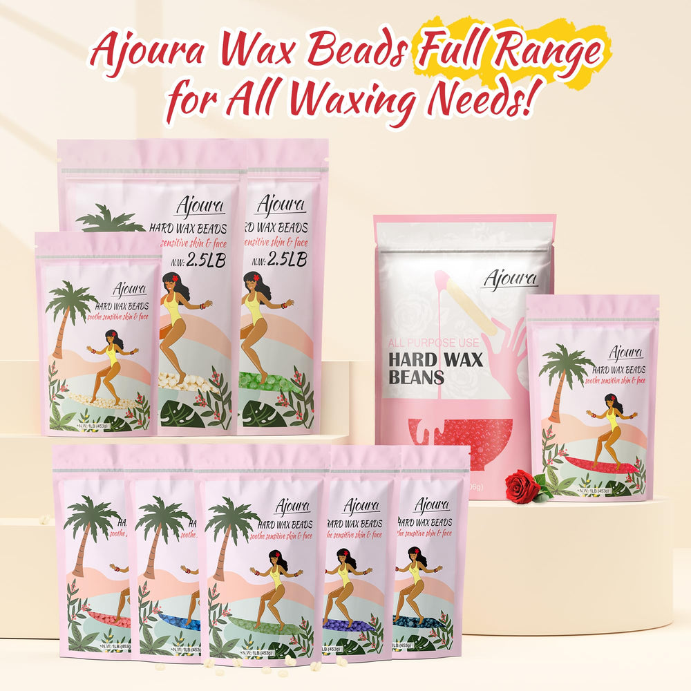Ajoura fast-melting wax beads for quick waxing sessions.