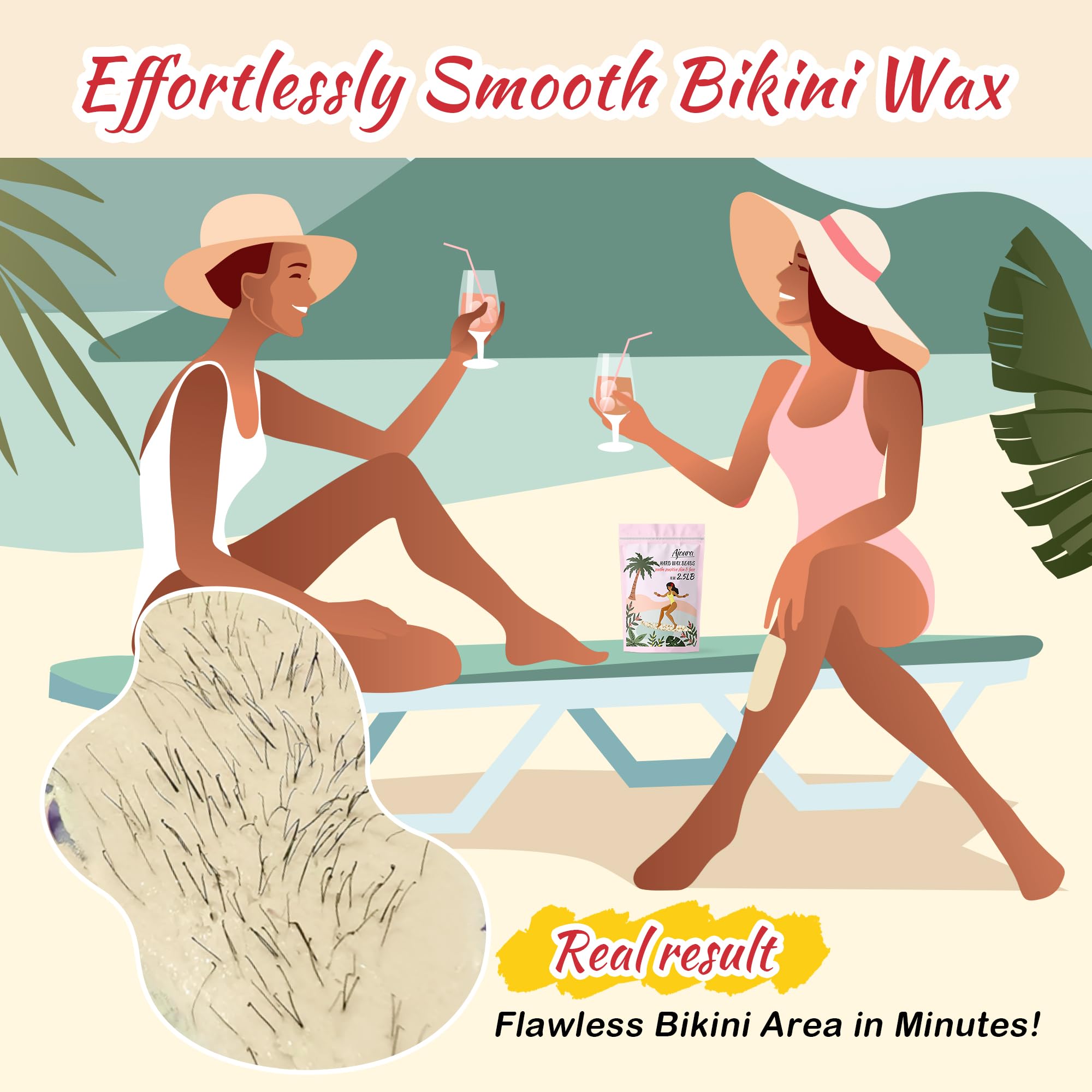 Ajoura low-melting-point wax for comfortable, mild-temp applications.