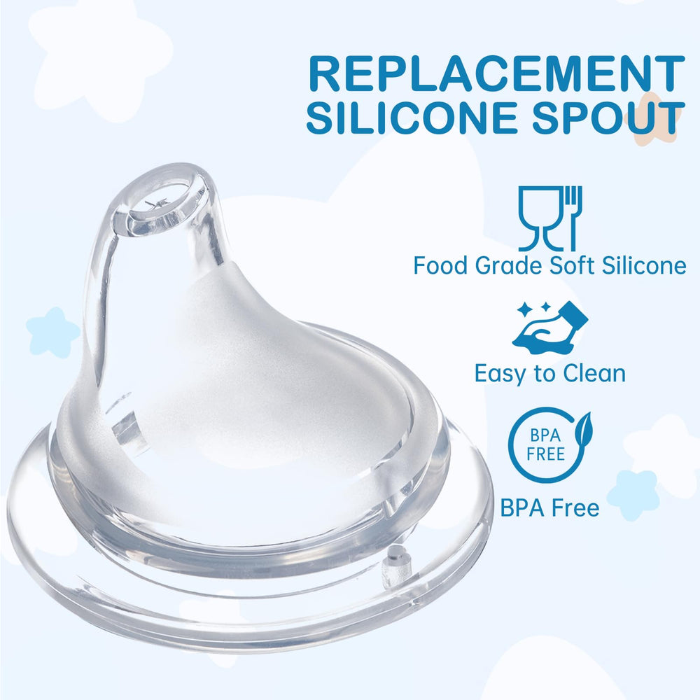 Ajrwiiy soft spout replacement for NUK Learner supports gentle practice