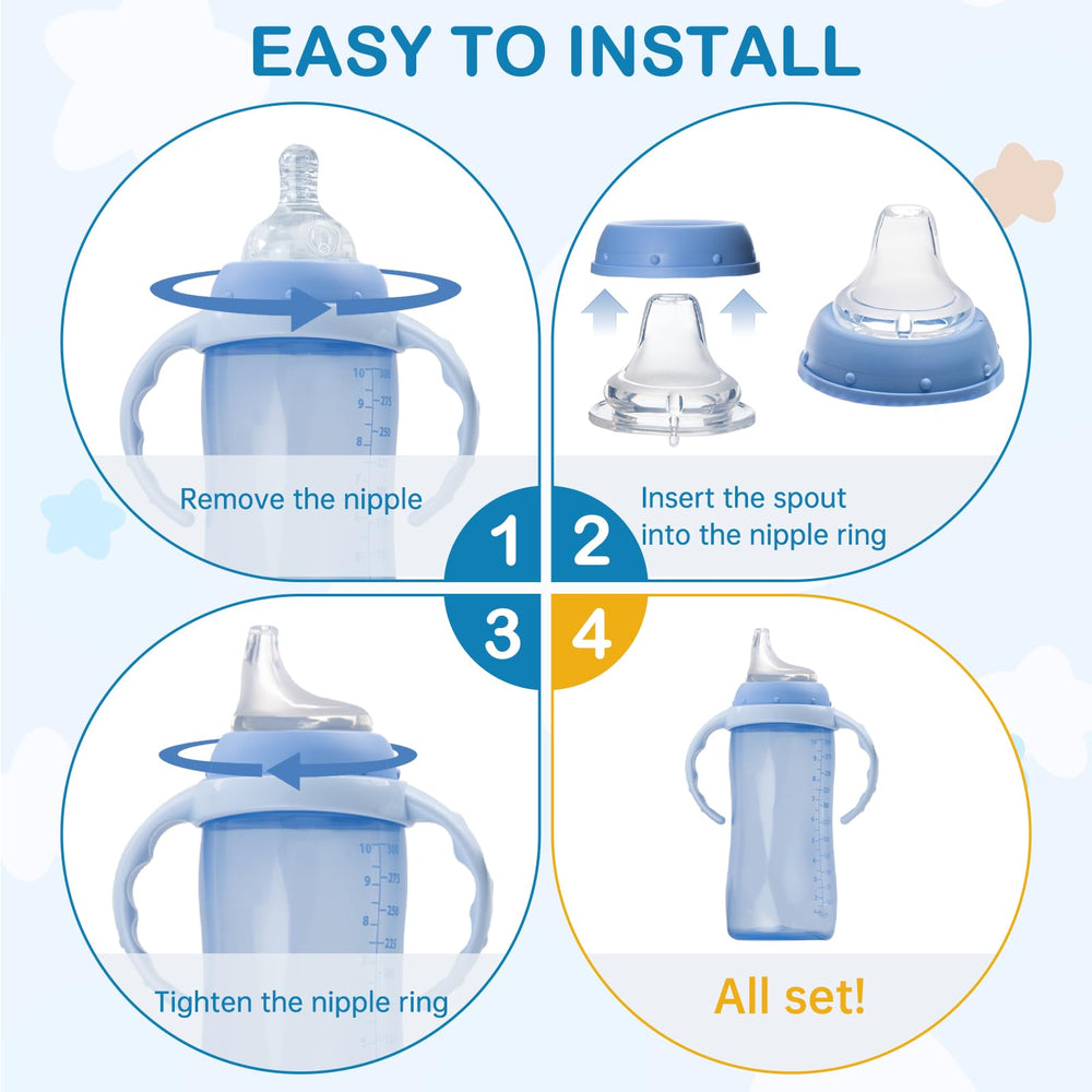 Ajrwiiy transition spout helps kids learn to drink