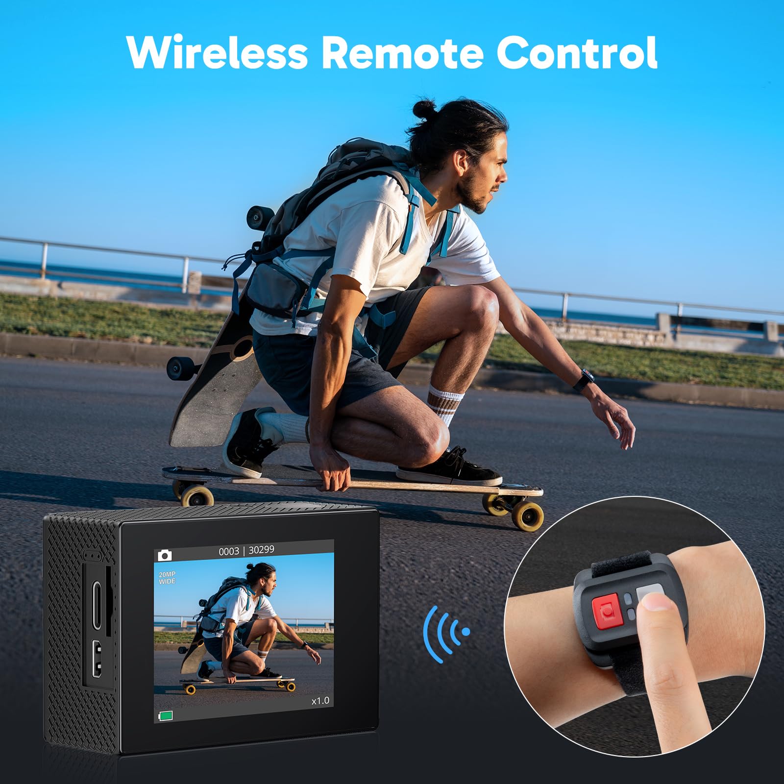 AKASO EK7000 20MP photos delivering sharp outdoor imagery
