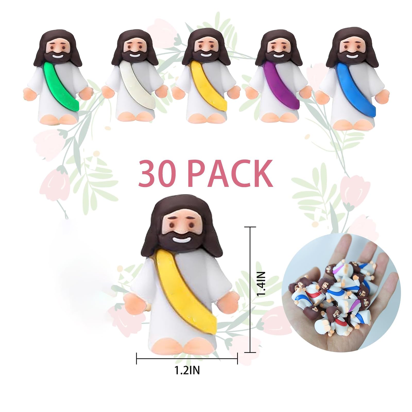 AKFAHOIF thumb-sized Jesus toy for safe screen-free play