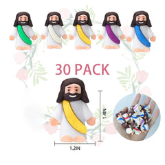 AKFAHOIF thumb-sized Jesus toy for safe screen-free play