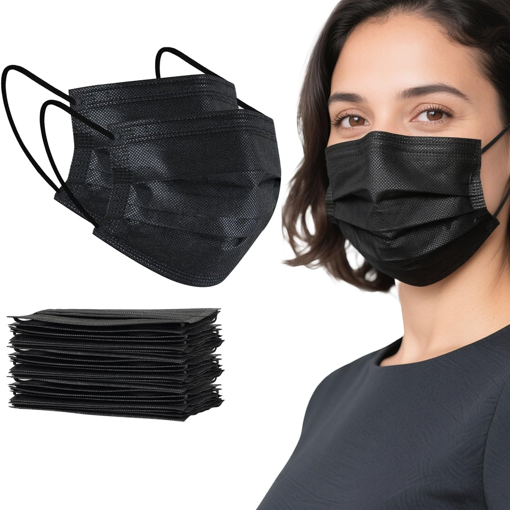 akgk disposable masks front view with 3-ply protection for daily use