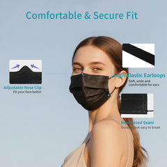 akgk disposable masks nose clip closeup for a light seal