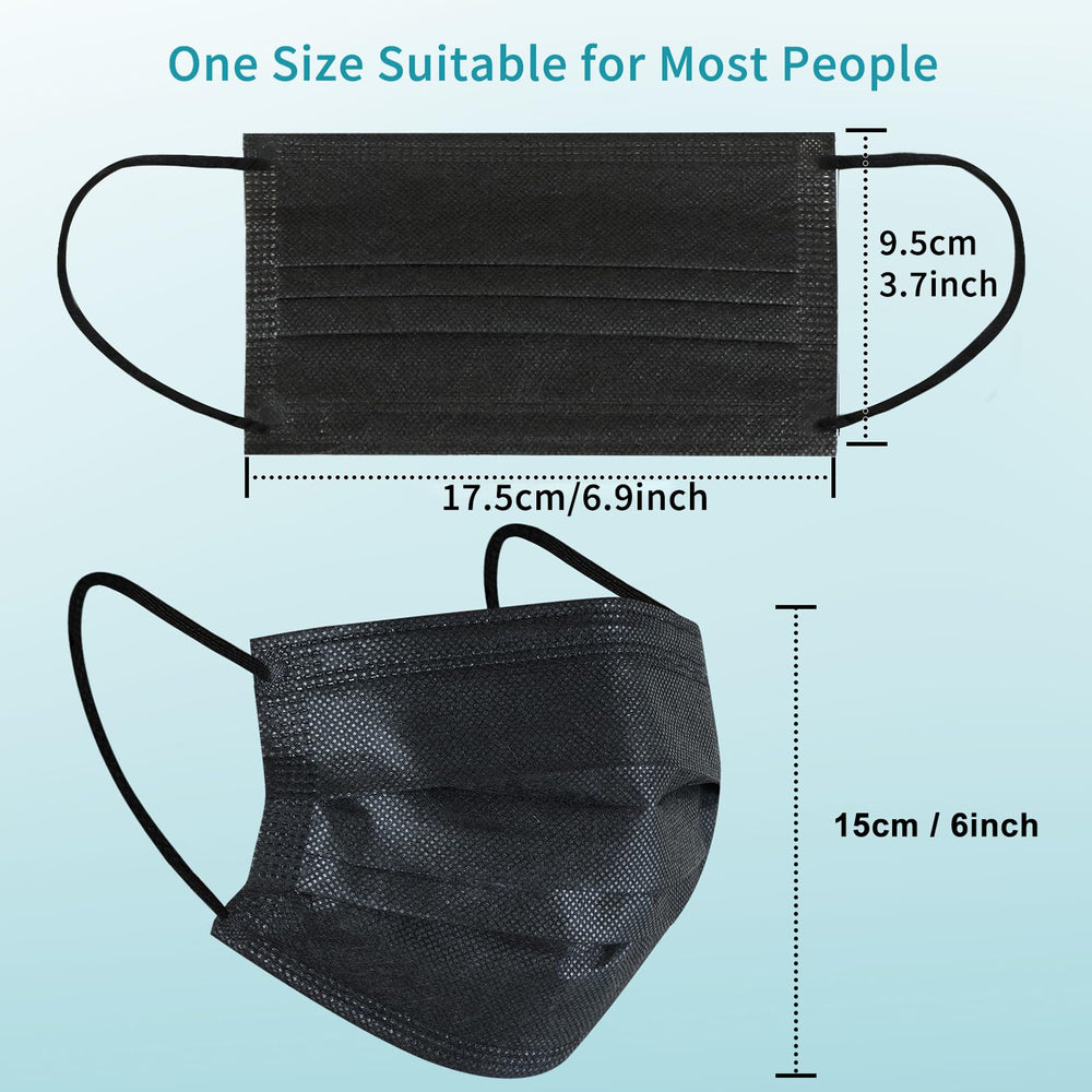 akgk disposable masks pack open showing full 100-count packaging