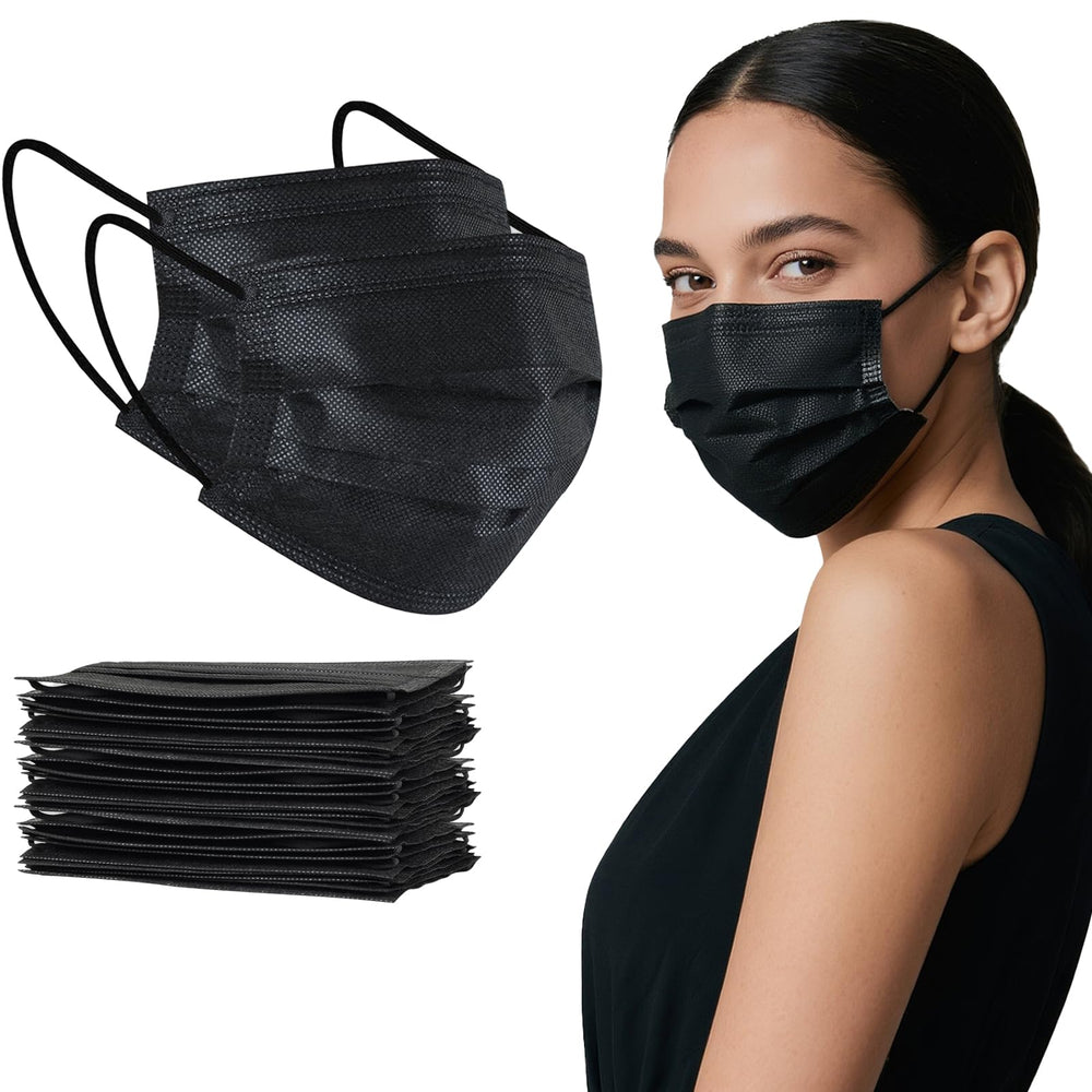 akgk disposable masks worn on face showing comfortable fit for daily use