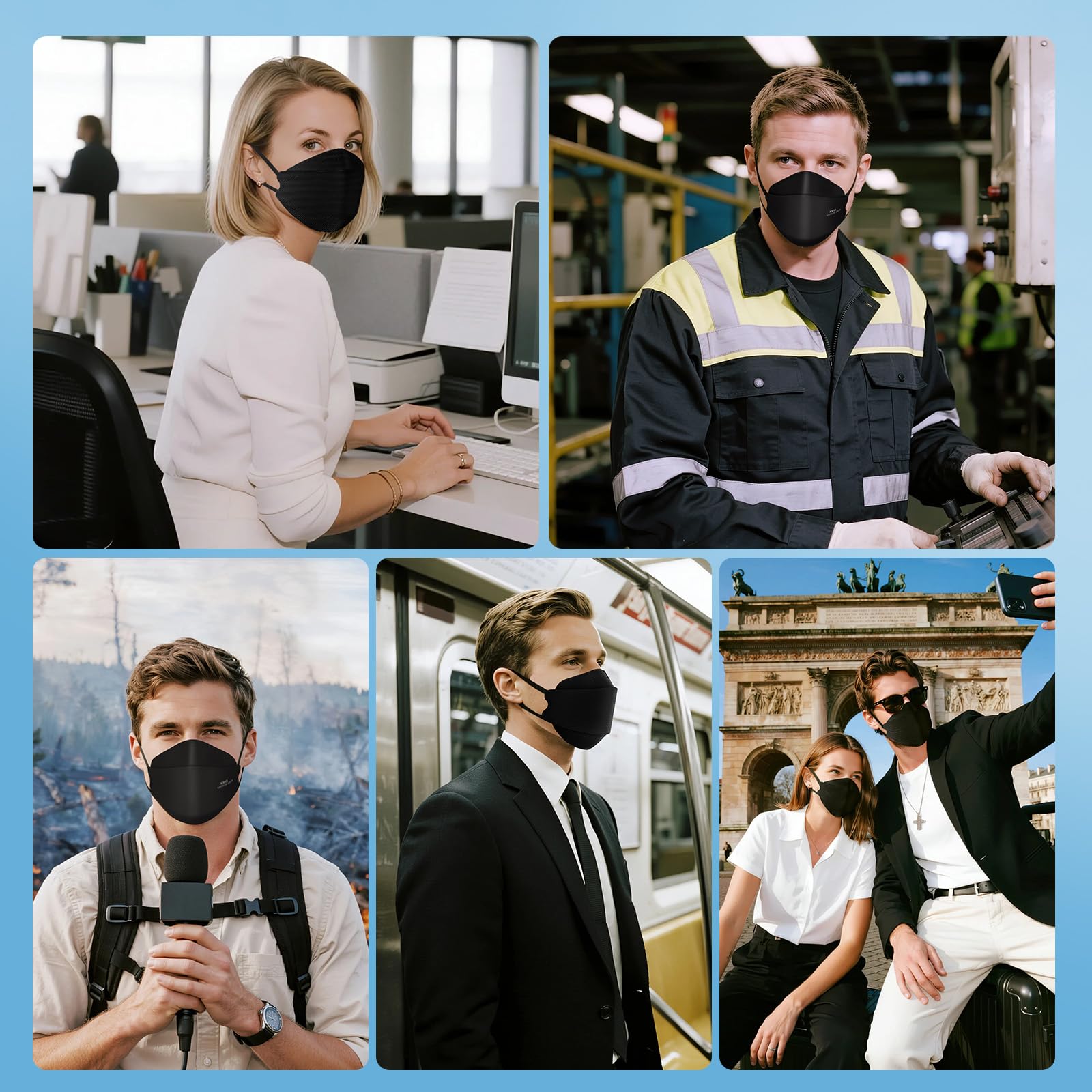 AKGK KN95 mask suitable for dust and smoke in daily life