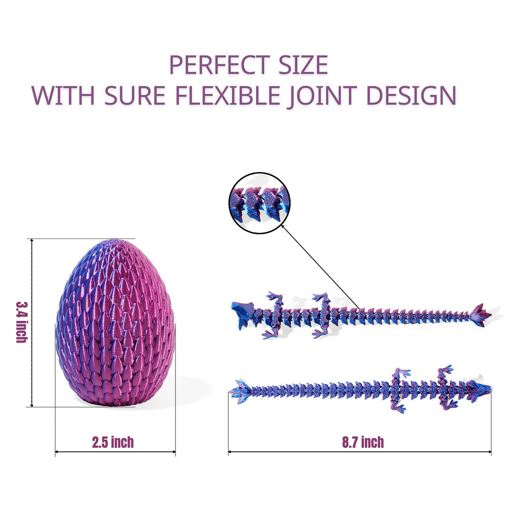 AKIDA dragon eggs purple inside for eye-catching color shift during play.
