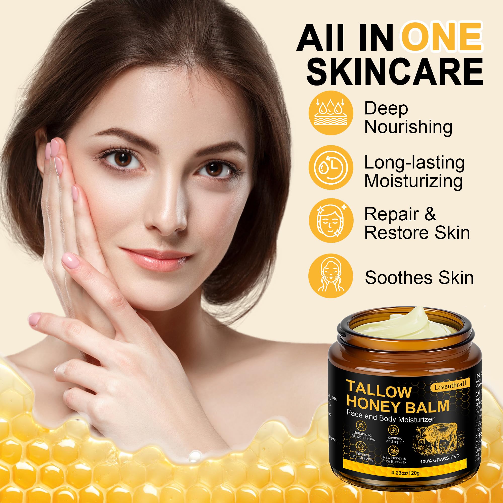 Whipped texture close-up of AKIICHI balm for smooth absorption