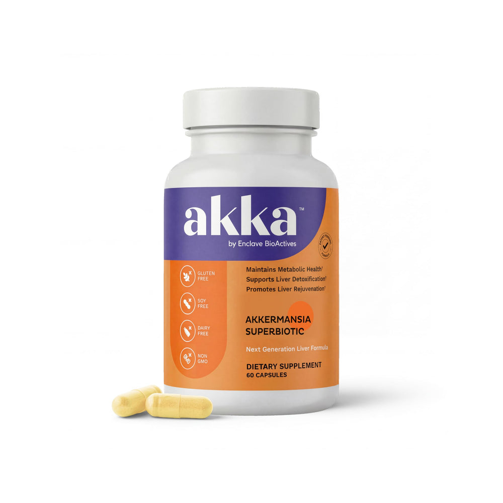 AKKA Premium Liver Cleanse bottle with capsules ready for daily use, promoting convenient liver support