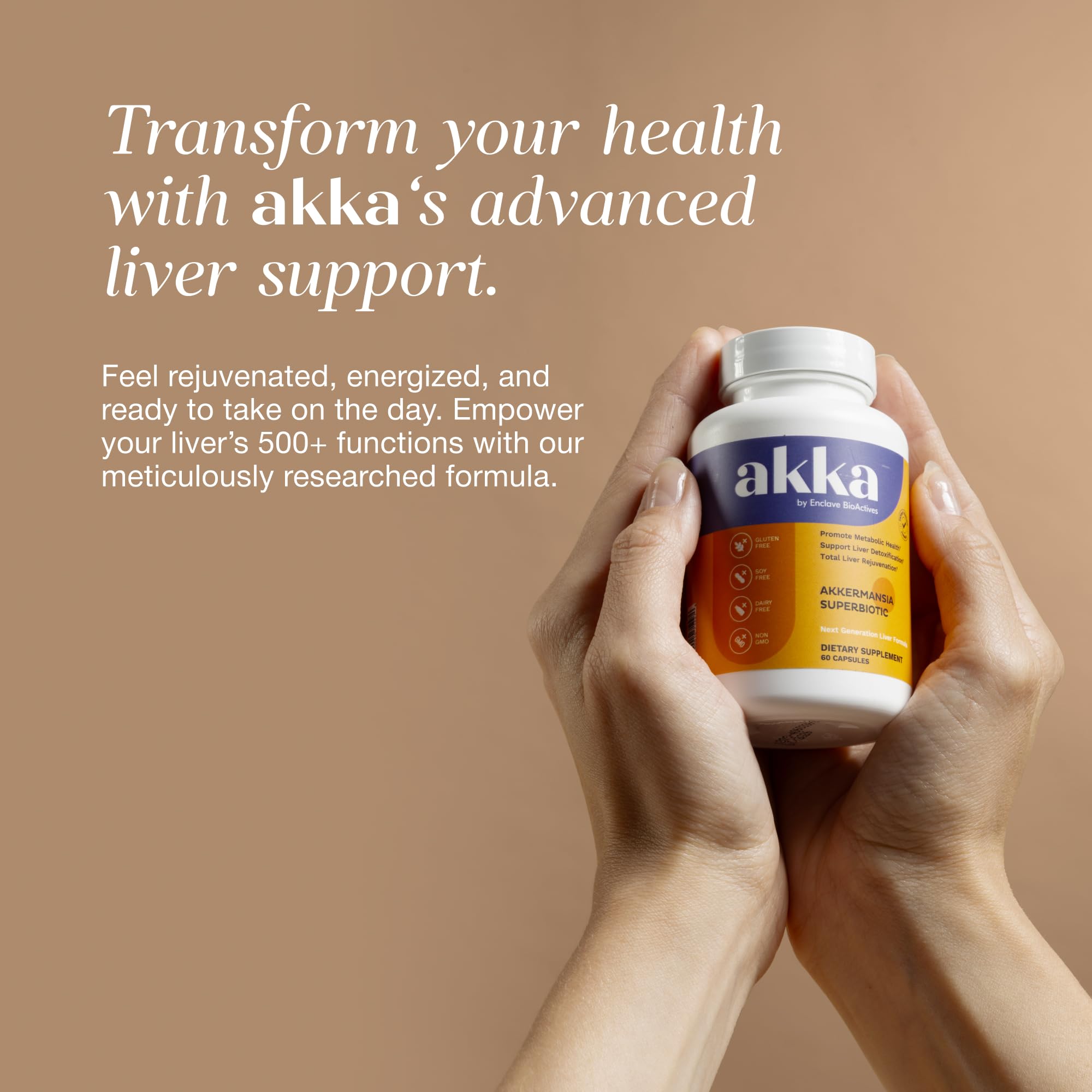 AKKA Premium Liver Cleanse pour being poured into glass for dosing