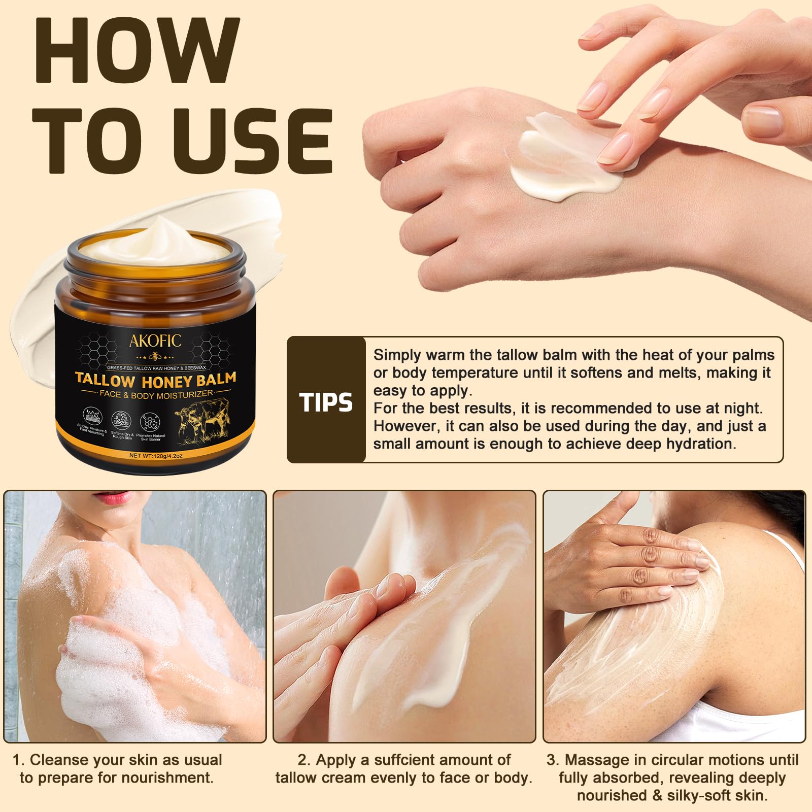 AKOFIC travel-friendly balm fits in bag for on-the-go hydration