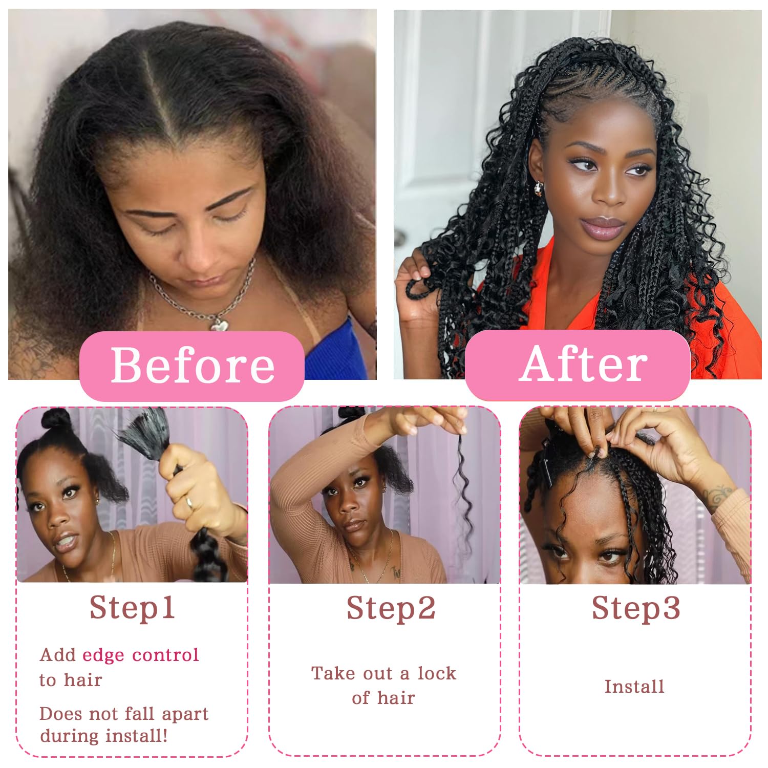 AKONSOUL 10A Brazilian virgin hair provides bouncy, glossy texture and natural fullness.