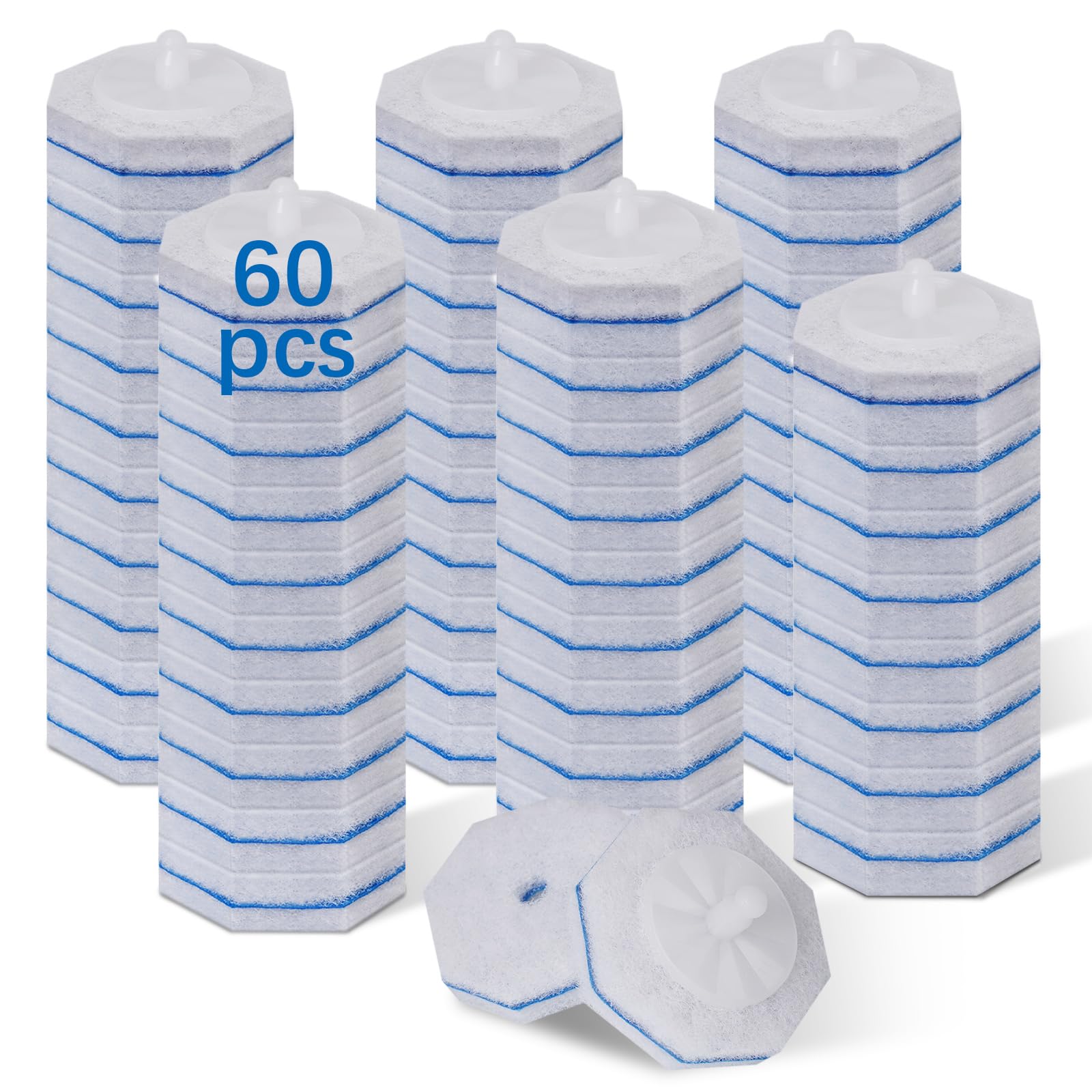 Akopryc 60pcs refill pack for Clorox wand, ready for quick bathroom refresh.