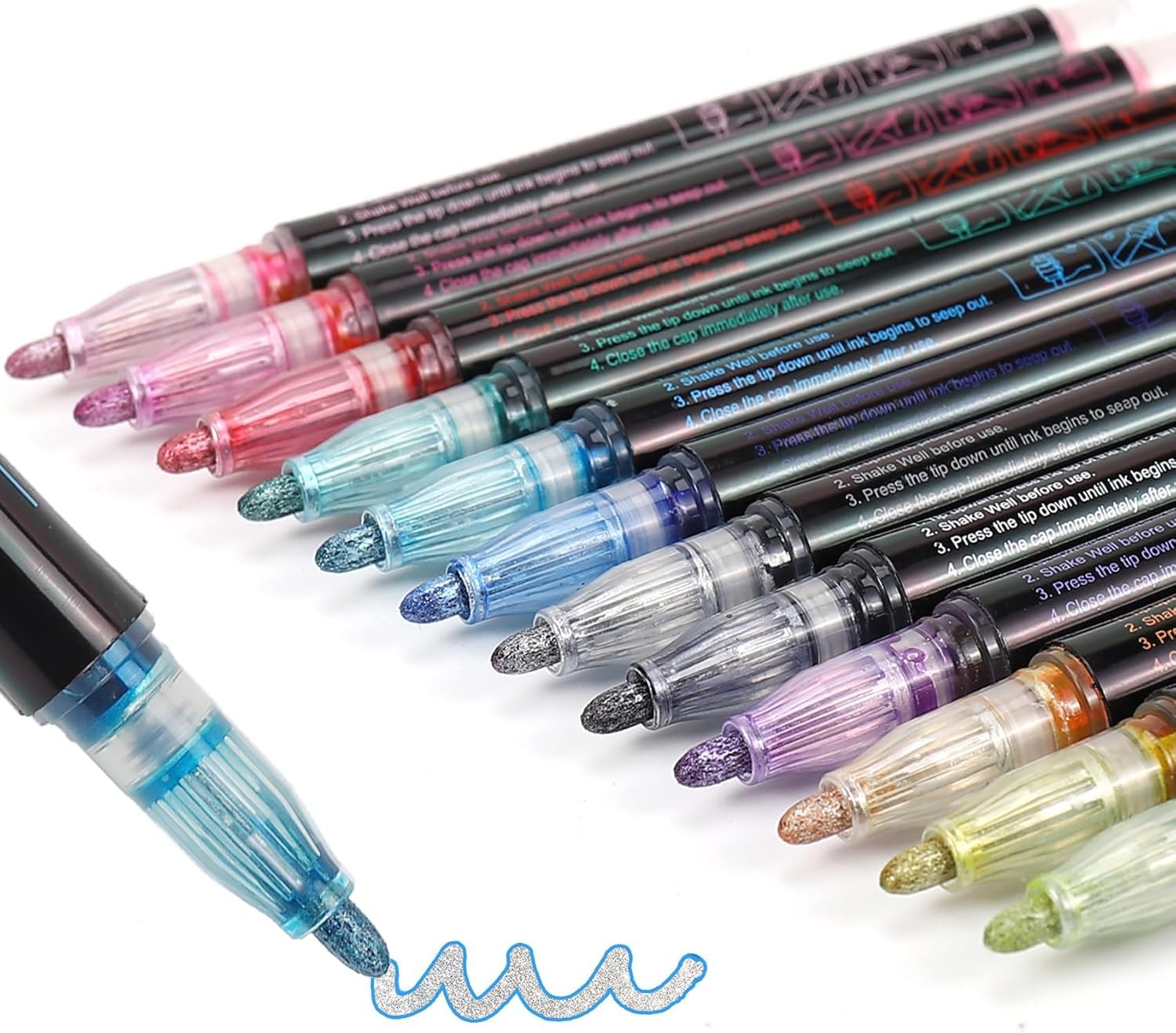 AKUBLE glitter markers gift idea for arts and crafts kits