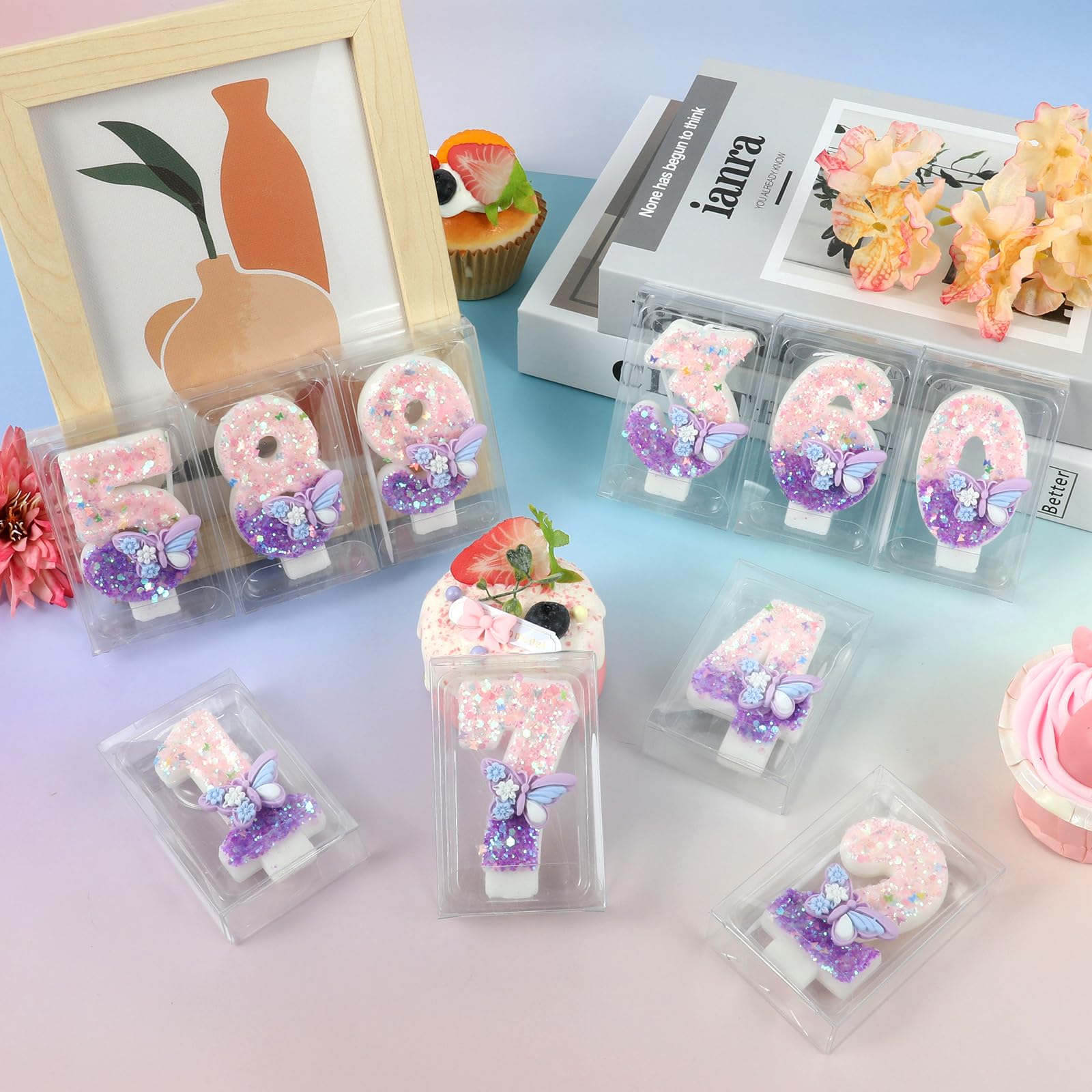 AKURIEEY candle holder with buds hints at a hidden birthday message