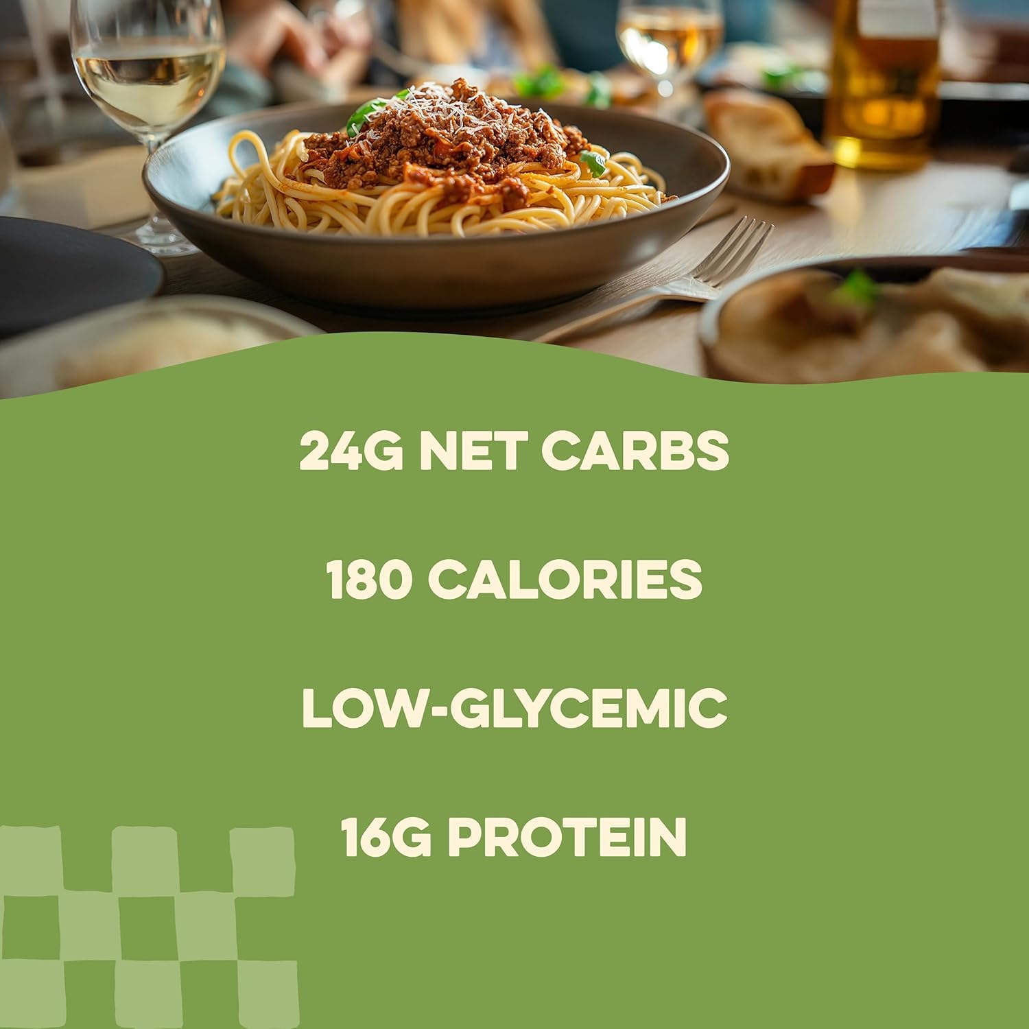 AL DENTE Carba-Nada dish with stir-fry sauce demonstrates versatile low-carb meals.