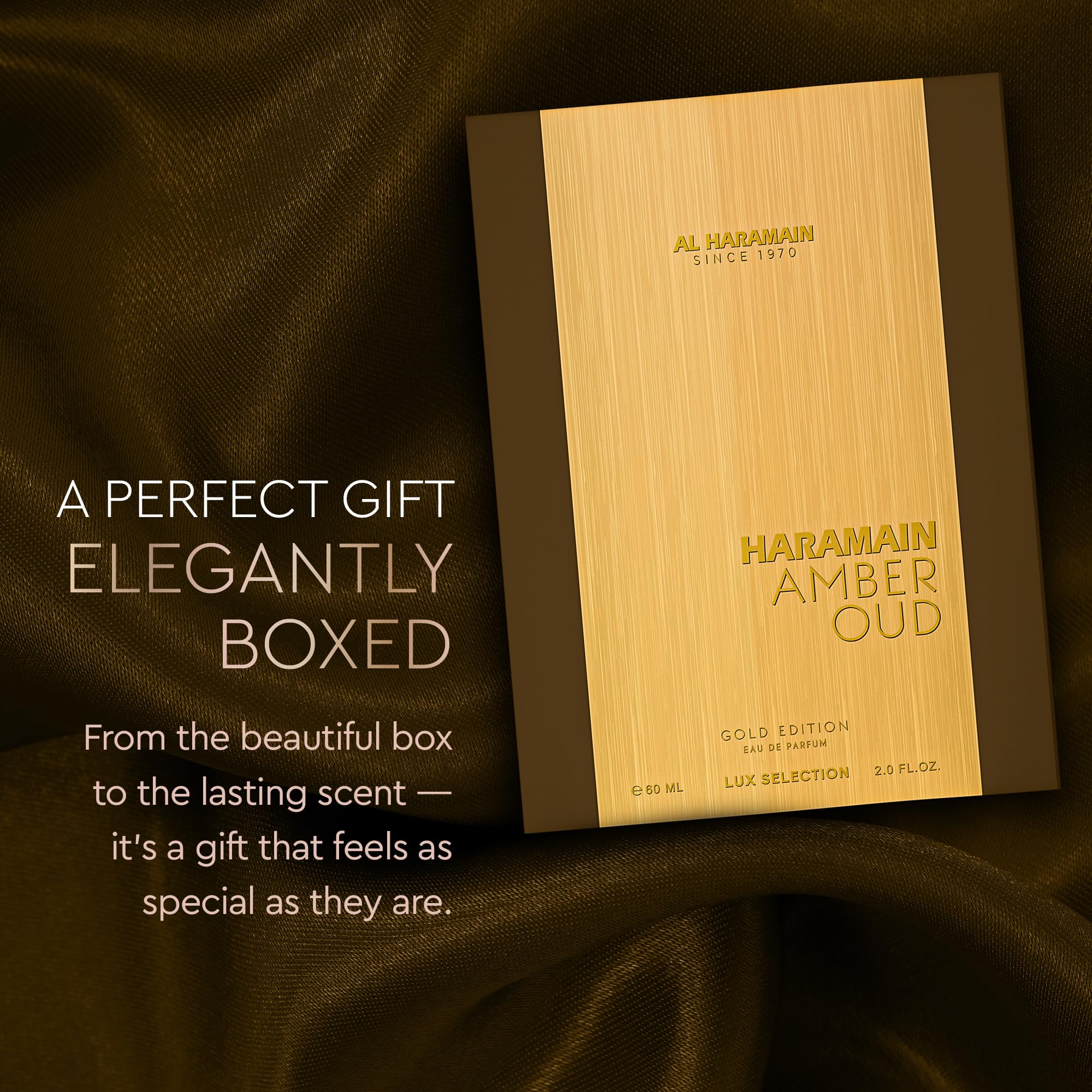 Al Haramain Amber Oud Gold Edition unisex usage, versatile for all.