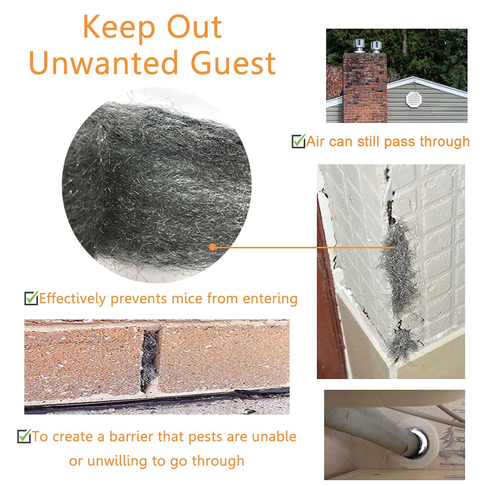 Alabrocon steel wool roll around pipes provides flexible, durable barrier.