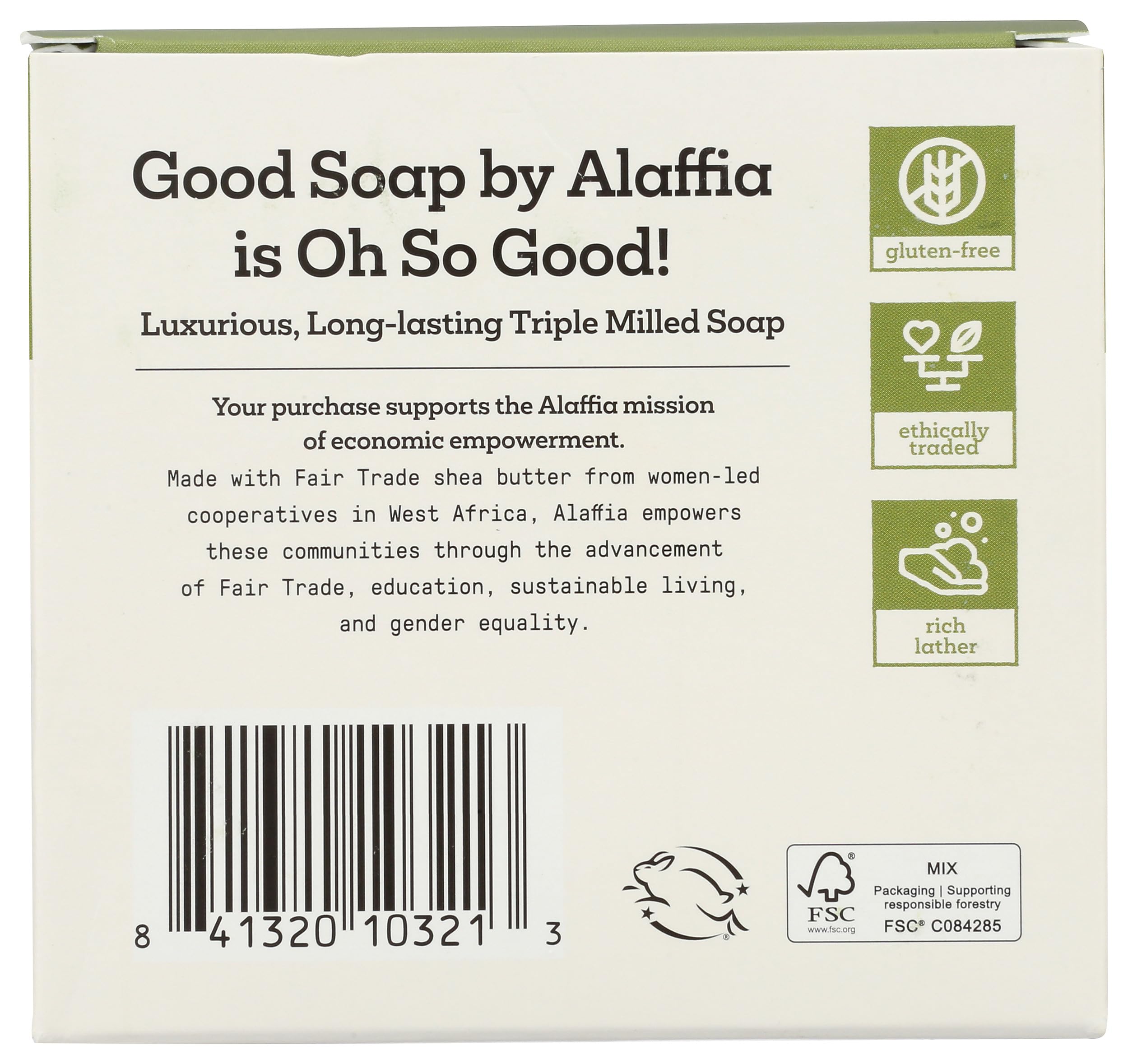 Alaffia Peppermint Good Soap multipack setup emphasizes convenience for family bathroom routines.