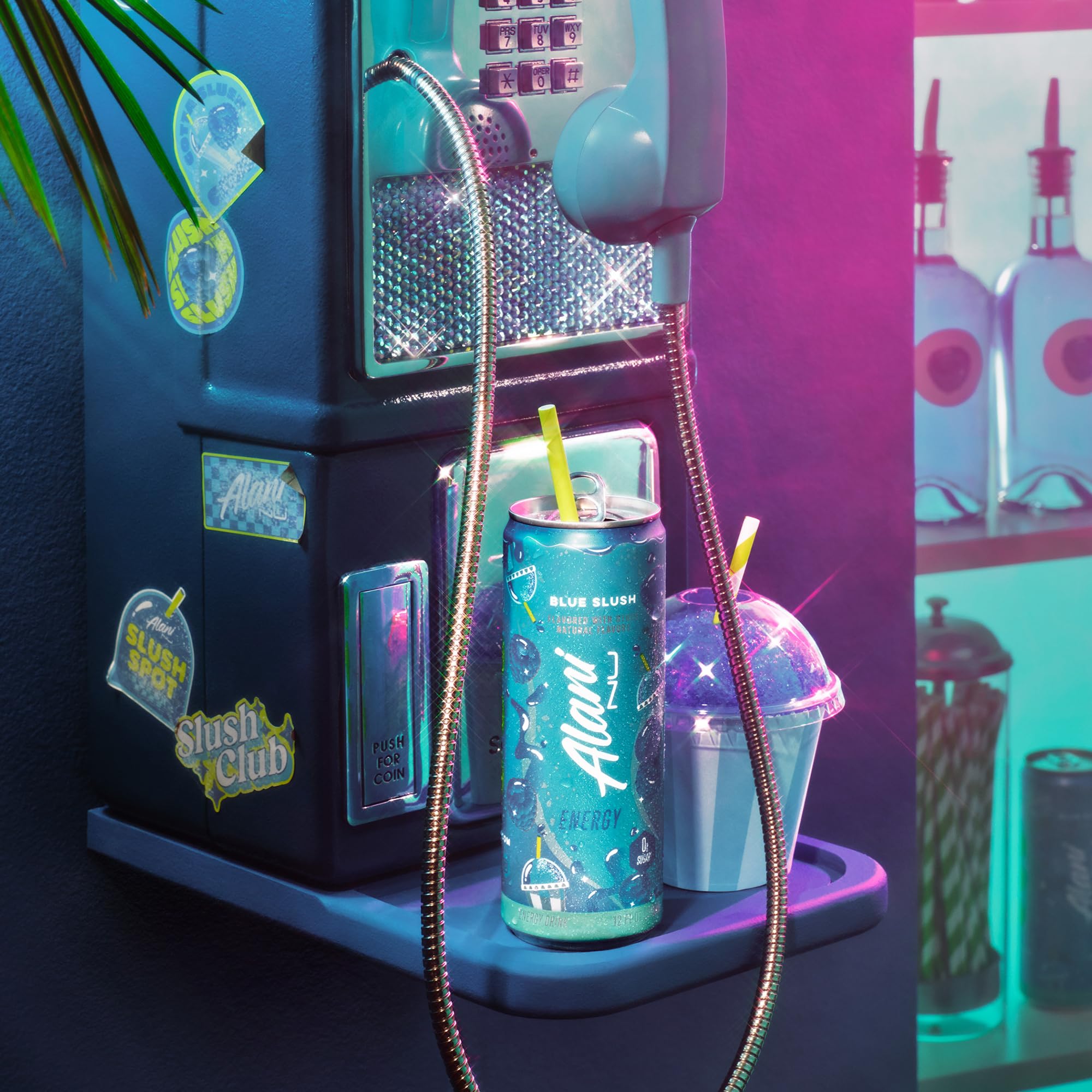 Fridge stock of Alani Nu Blue Slush ready for on-demand caffeine boost