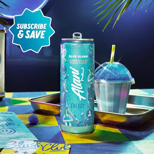 Outdoor scene with Alani Nu Blue Slush ready for adventures