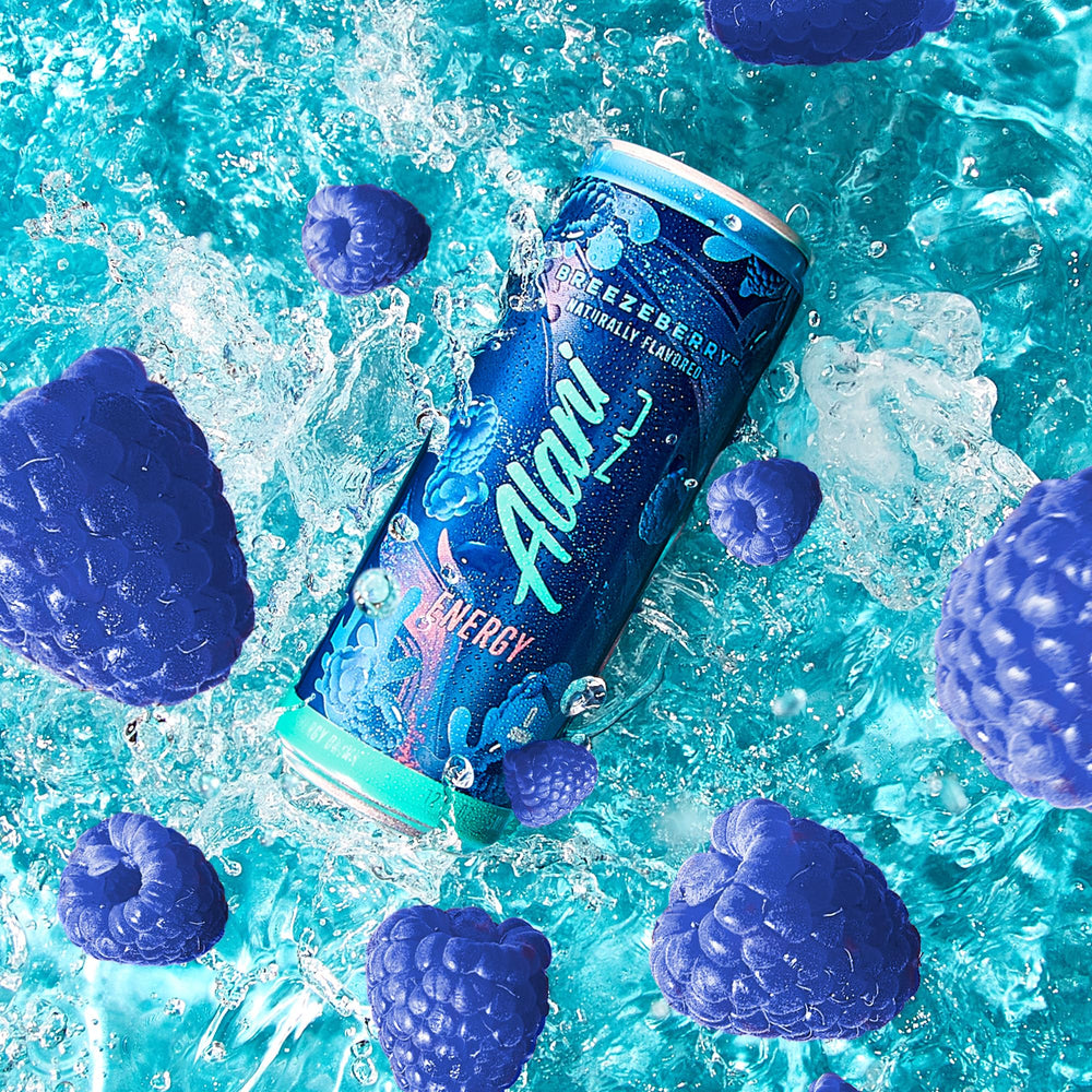 Alani Nu Breezeberry can top shows 200 mg caffeine