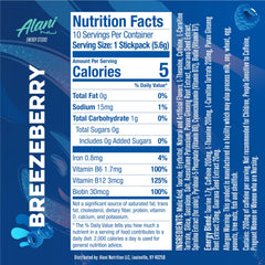 Breezeberry energy stick being dissolved into water for zero-sugar refreshment