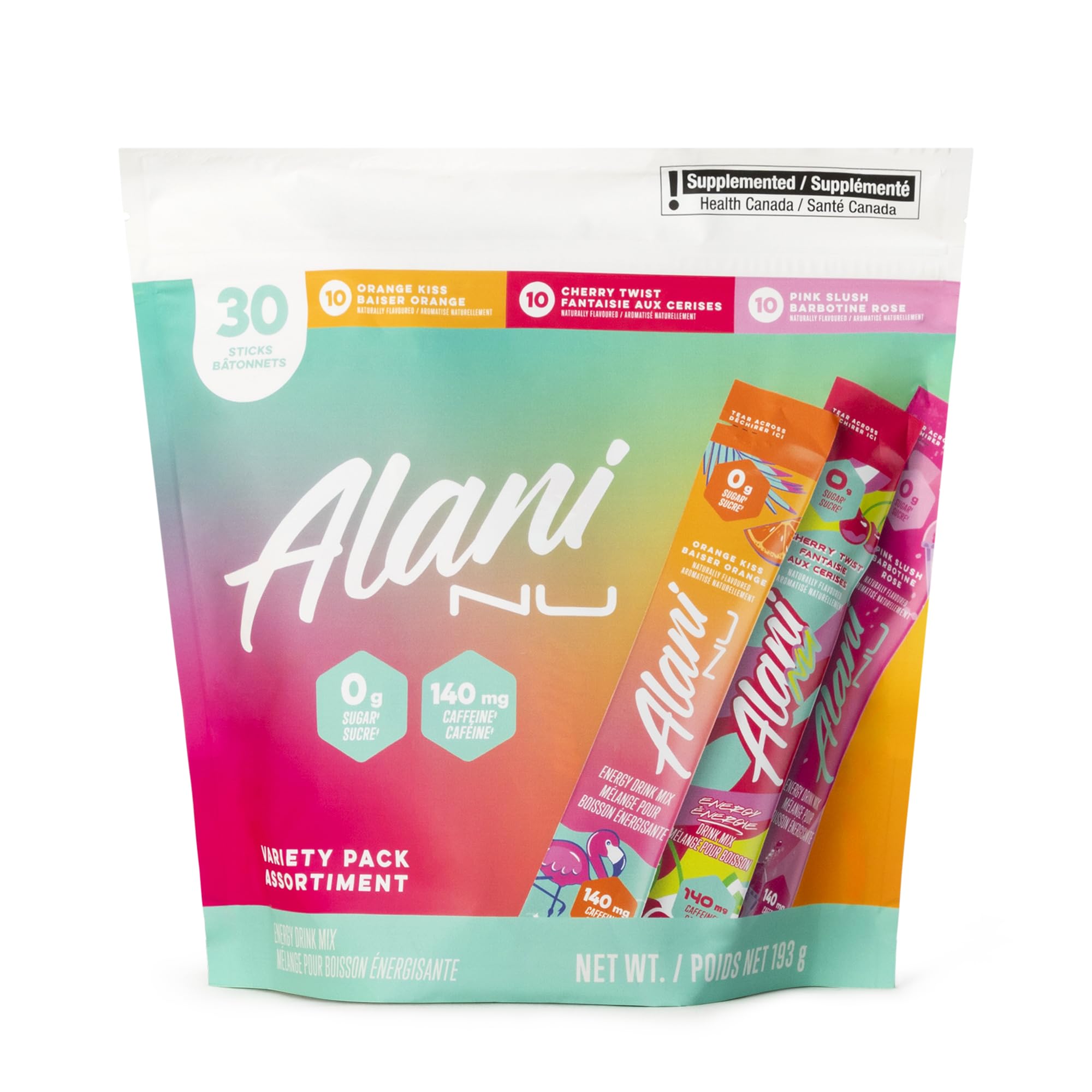 Alani Nu Cherry Slush stick ready to mix for fruity lift.