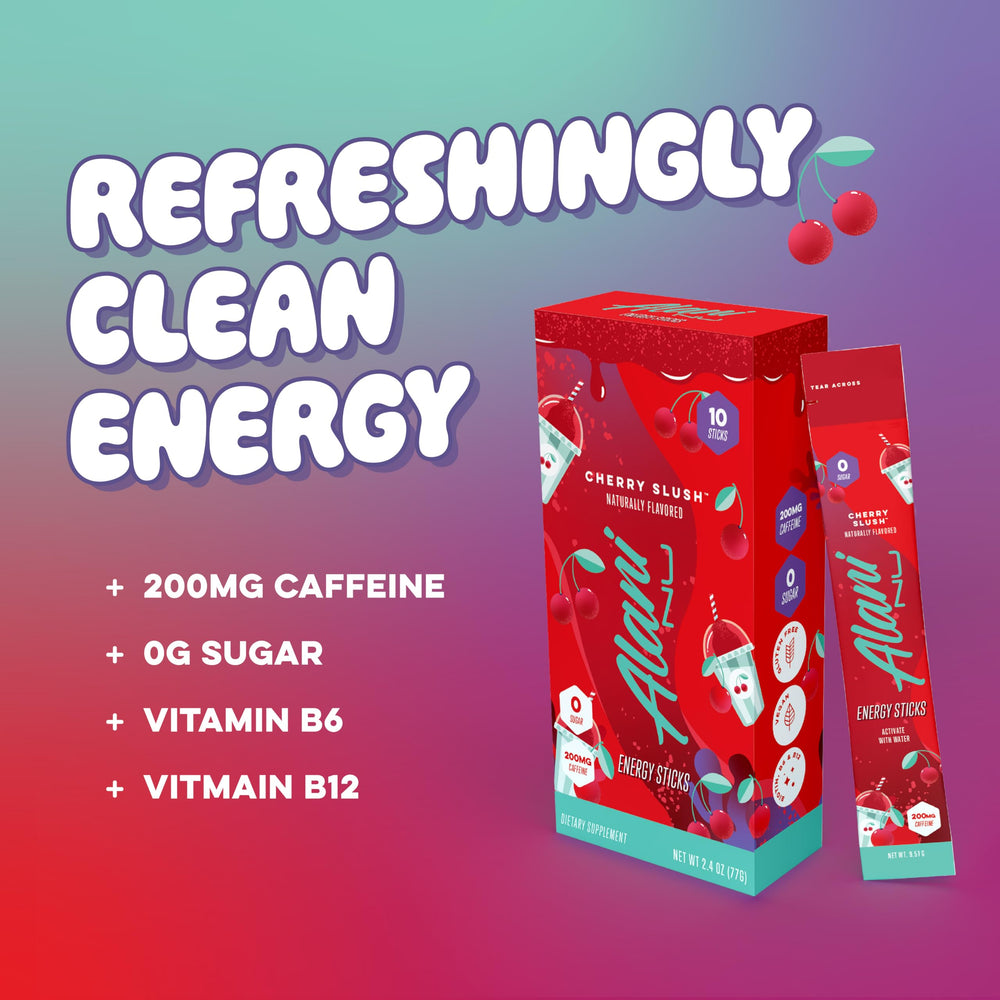Alani Nu Cherry Slush is vegan and gluten-free.