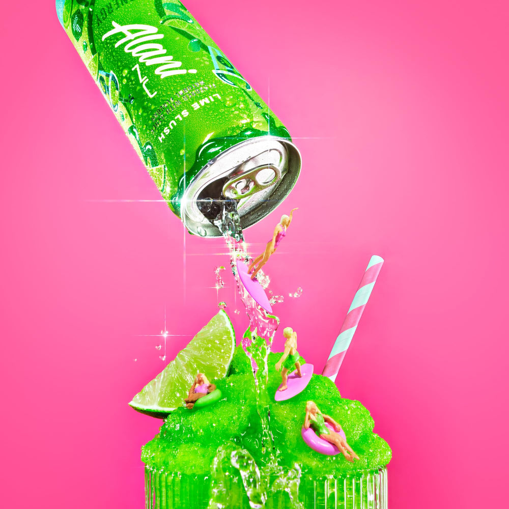 Alani Nu Lime Slush on a desk supports a busy morning routine.