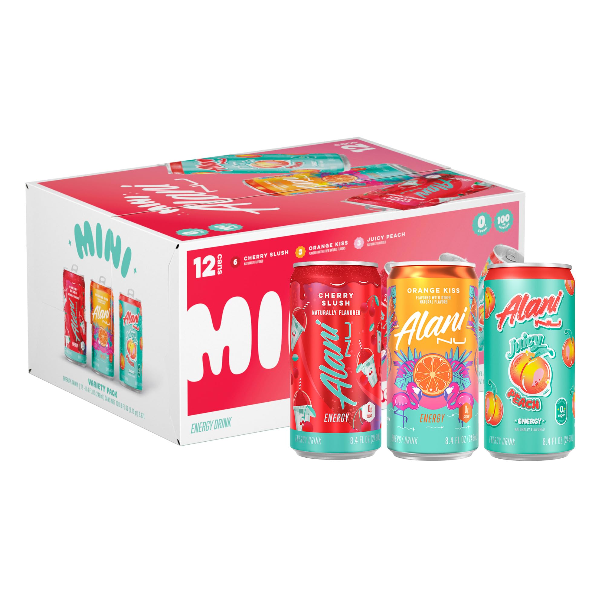 Alani Nu Mini Energy Cherry Slush can offers a sugar-free, low-calorie energy boost